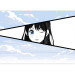 Photo Wallpaper Manga Style Girl - Comic Book Character Against a Blue Sky 145509 additionalThumb 3
