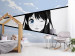 Photo Wallpaper Manga Style Girl - Comic Book Character Against a Blue Sky 145509