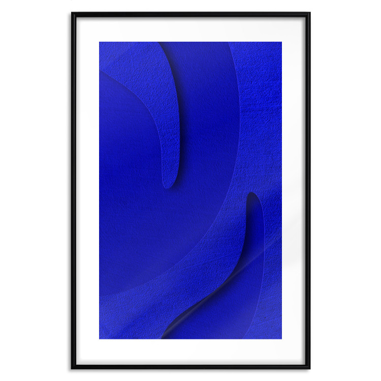 Wall Poster Abstract Relief - Blue Structure of Matter and 3D Shapes 149709 additionalImage 25
