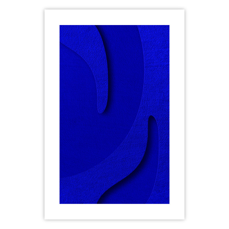 Wall Poster Abstract Relief - Blue Structure of Matter and 3D Shapes 149709 additionalImage 21