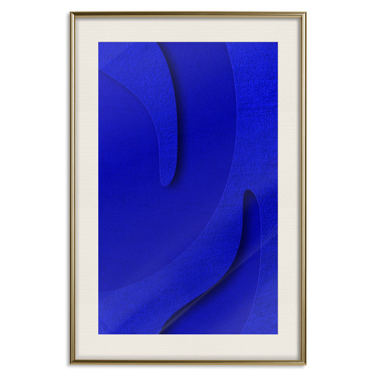 Wall Poster Abstract Relief - Blue Structure of Matter and 3D Shapes 149709 additionalImage 27