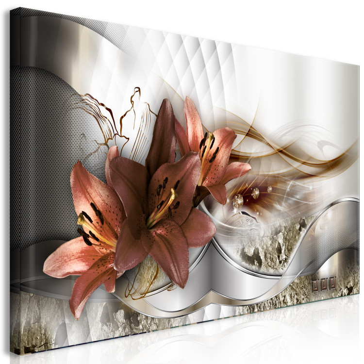 Large canvas print Abstract Composition With Red Lilies II [Large Format] 150709 additionalImage 3