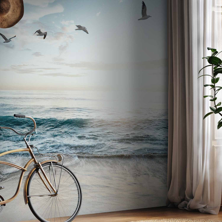 Wall Mural Lonely Beach - Seascape With Rough Waves and Birds 160009 additionalImage 7