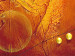 Canvas Art Print Traces (3-piece) - Orange abstraction with a fingerprint fantasy 48209 additionalThumb 2