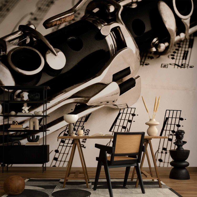 Wall Mural Clarinet and music notes 61109 additionalImage 4