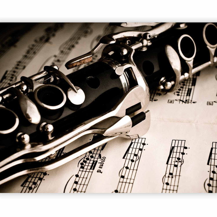Wall Mural Clarinet and music notes 61109 additionalImage 1