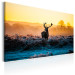 Canvas Print Winter Time (1-piece) - Deer and Sunset on Grass Field 106019 additionalThumb 2