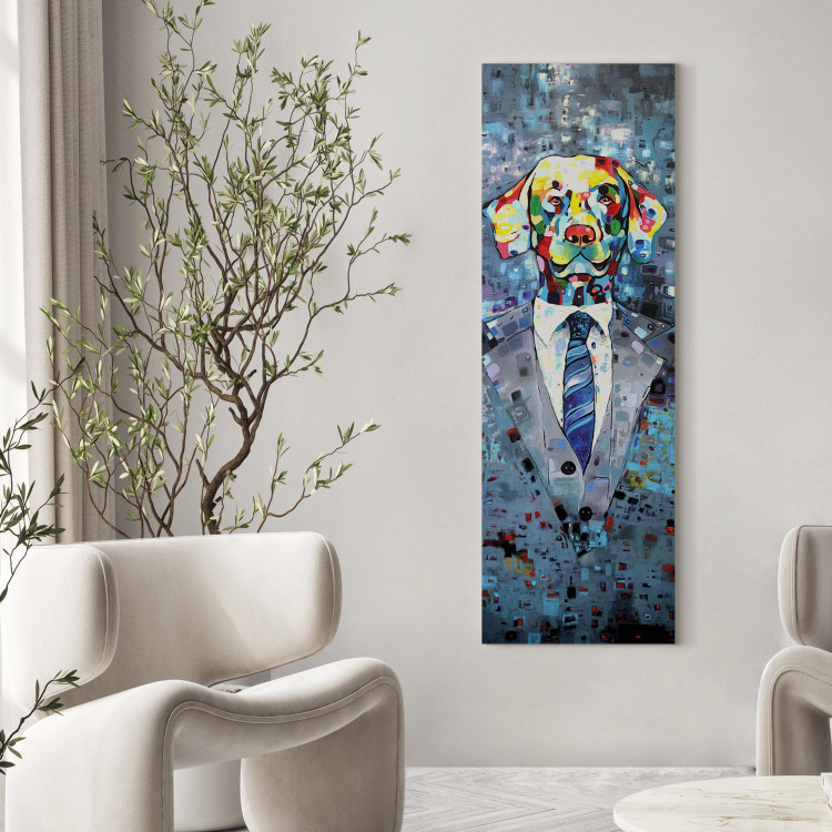Canvas Art Print Dog in a Suit 106919 additionalImage 5