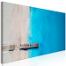 Canvas Art Print Sea and Wooden Bridge (1 Part) Narrow Blue 113819 additionalThumb 2
