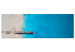 Canvas Art Print Sea and Wooden Bridge (1 Part) Narrow Blue 113819