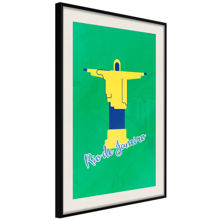Wall Poster Rio de Janeiro - city's characteristic sculpture and English text 114319 additionalImage 9