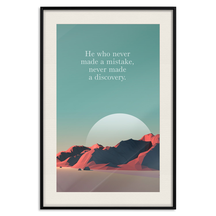Wall Poster He who never made a mistake - mountains and motivational English quote 114419 additionalImage 18