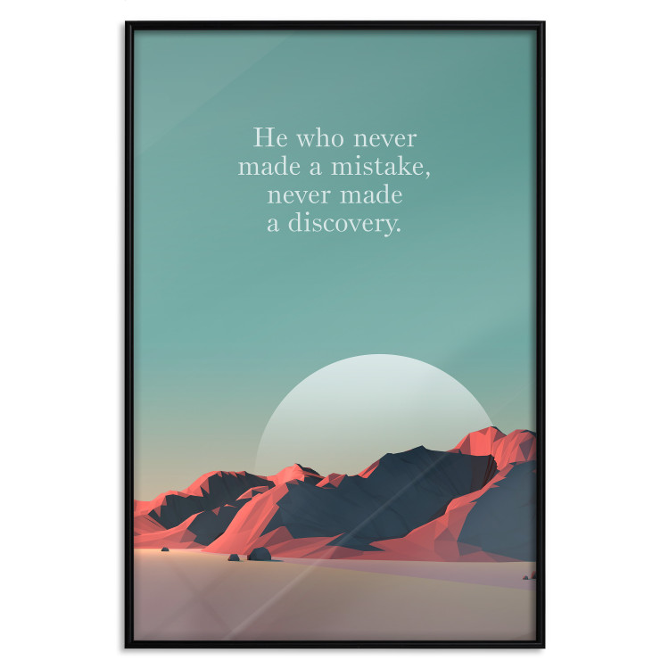 Wall Poster He who never made a mistake - mountains and motivational English quote 114419 additionalImage 18