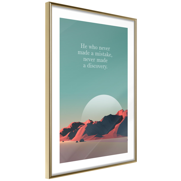 Wall Poster He who never made a mistake - mountains and motivational English quote 114419 additionalImage 8