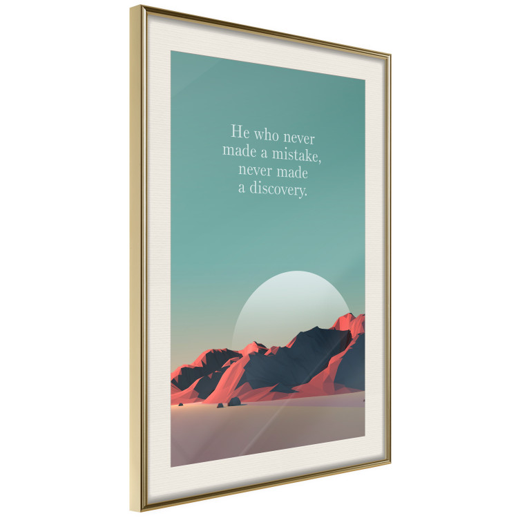 Wall Poster He who never made a mistake - mountains and motivational English quote 114419 additionalImage 2