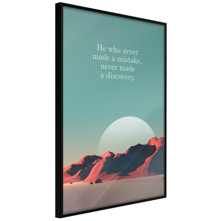Wall Poster He who never made a mistake - mountains and motivational English quote 114419 additionalImage 12