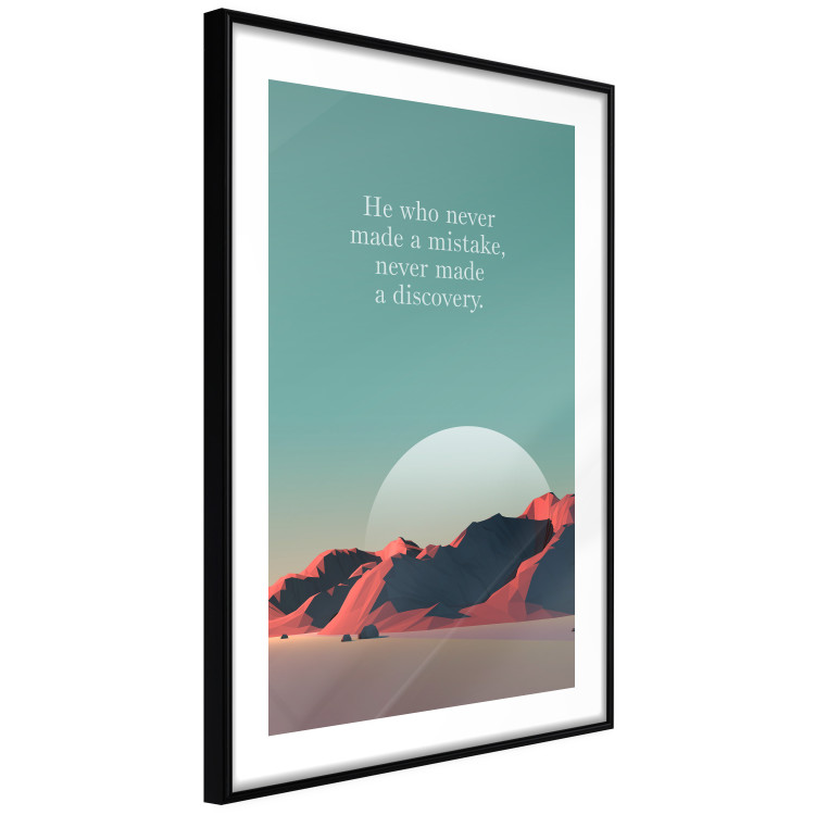 Wall Poster He who never made a mistake - mountains and motivational English quote 114419 additionalImage 11
