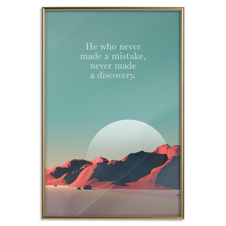Wall Poster He who never made a mistake - mountains and motivational English quote 114419 additionalImage 20