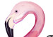 Wall Poster Hi Flamingo! - geometric composition with a pink bird and texts 115319 additionalThumb 9