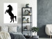 Wall Poster Horse Dance - black and white composition with the silhouette of a standing horse 118919 additionalThumb 4