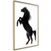 Wall Poster Horse Dance - black and white composition with the silhouette of a standing horse 118919 additionalThumb 8