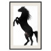 Wall Poster Horse Dance - black and white composition with the silhouette of a standing horse 118919 additionalThumb 18