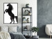 Wall Poster Horse Dance - black and white composition with the silhouette of a standing horse 118919 additionalThumb 5