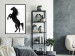 Wall Poster Horse Dance - black and white composition with the silhouette of a standing horse 118919 additionalThumb 6