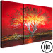 Canvas Print Alien landscape - a disturbing tree on an abstract red background 122319 additionalThumb 6