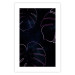 Poster Galactic Monstera - abstract neon monstera leaf in space 122619 additionalThumb 19