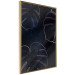 Poster Galactic Monstera - abstract neon monstera leaf in space 122619 additionalThumb 12