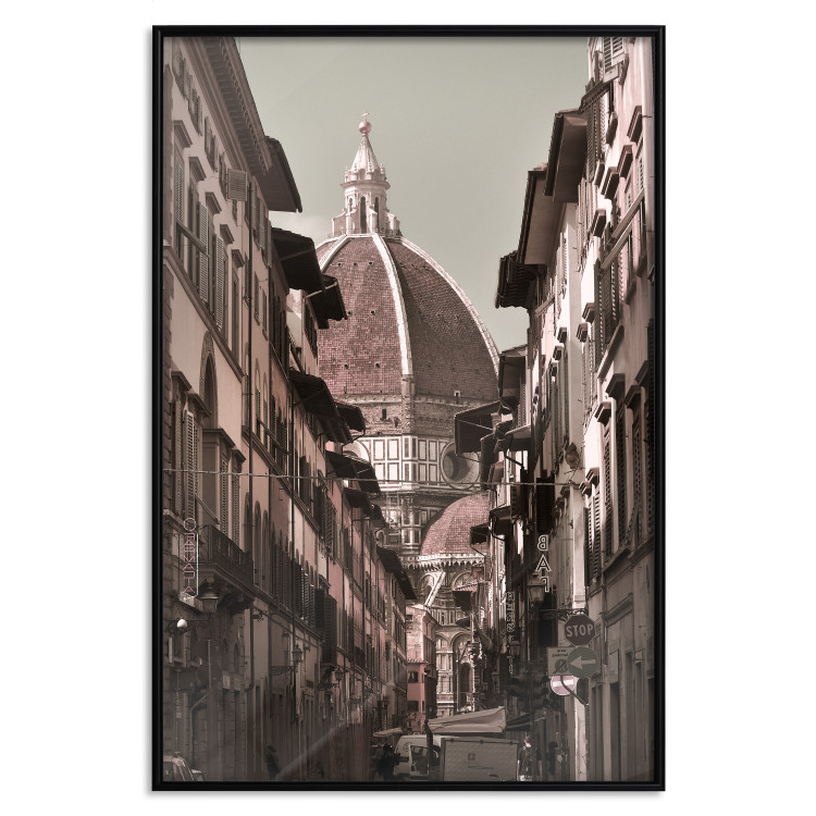 Wall Poster Florence - street architecture in Italy with backdrop of historic palace 123619 additionalImage 24