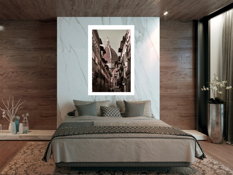 Wall Poster Florence - street architecture in Italy with backdrop of historic palace 123619 additionalImage 2