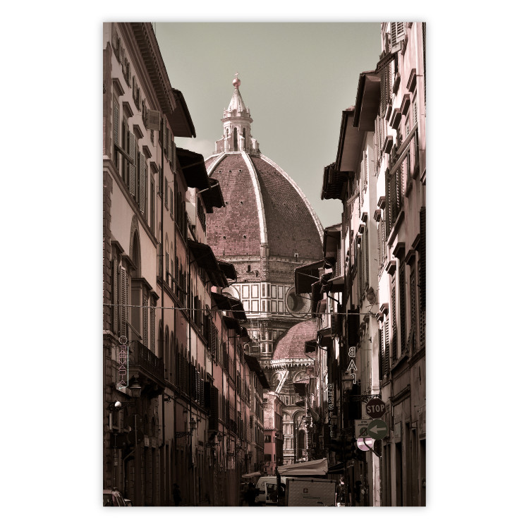 Wall Poster Florence - street architecture in Italy with backdrop of historic palace 123619