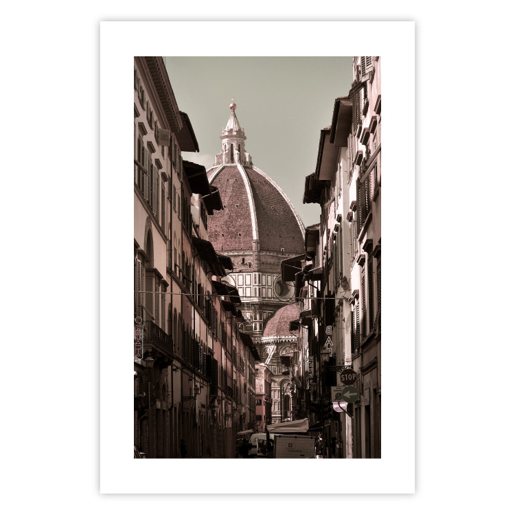 Wall Poster Florence - street architecture in Italy with backdrop of historic palace 123619 additionalImage 19