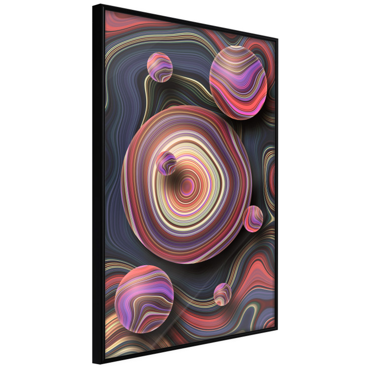 Wall Poster Drops of Fantasy - abstract composition of colorful spheres with waves 128019 additionalImage 11