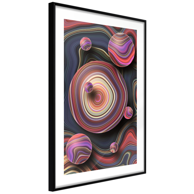 Wall Poster Drops of Fantasy - abstract composition of colorful spheres with waves 128019 additionalImage 6