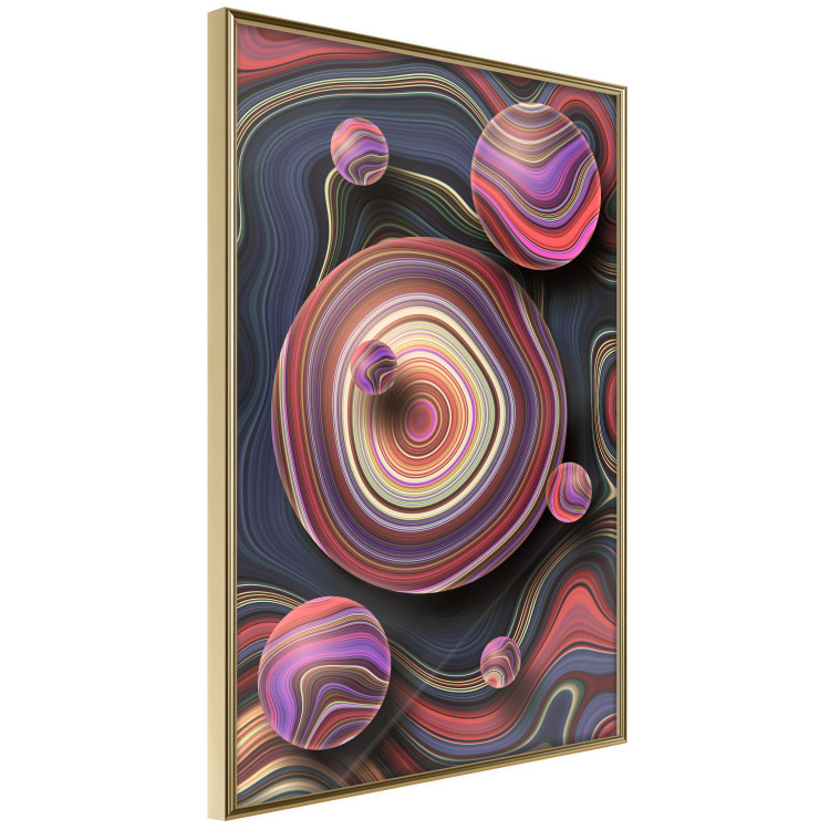 Wall Poster Drops of Fantasy - abstract composition of colorful spheres with waves 128019 additionalImage 12