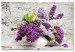 Canvas Print May Bouquet (1-part) wide - lavender flowers in vintage style 128419