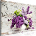 Canvas Print May Bouquet (1-part) wide - lavender flowers in vintage style 128419 additionalThumb 2