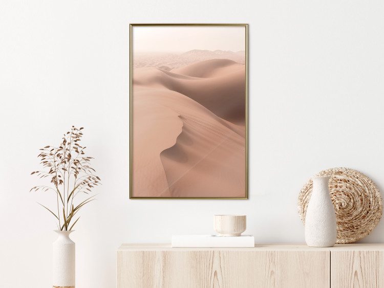 Wall Poster Sandy Space - landscape of sand dunes on brown desert 129719 additionalImage 7