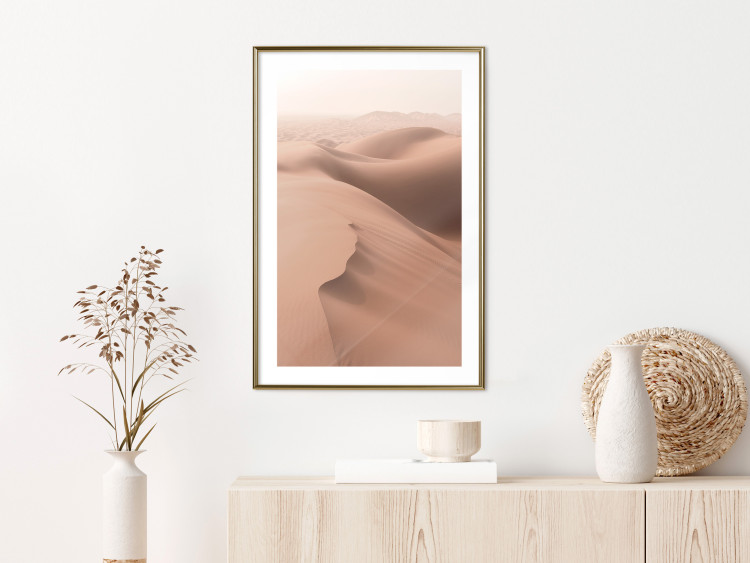 Wall Poster Sandy Space - landscape of sand dunes on brown desert 129719 additionalImage 13