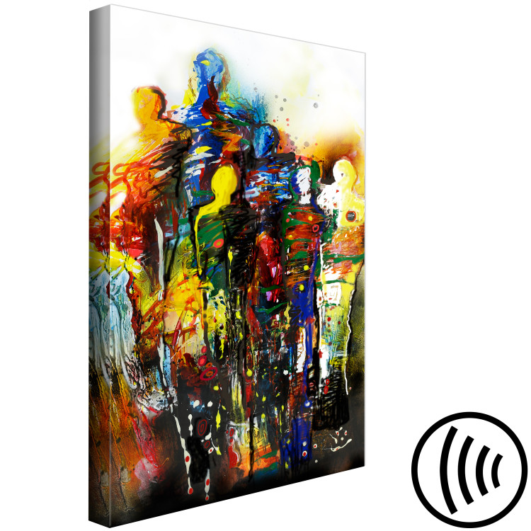 Canvas We Are Unity (1-piece) Vertical - colorful abstraction of figures 130419 additionalImage 6