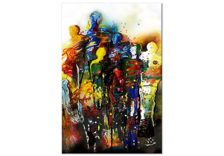 Canvas We Are Unity (1-piece) Vertical - colorful abstraction of figures 130419