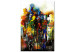 Canvas We Are Unity (1-piece) Vertical - colorful abstraction of figures 130419