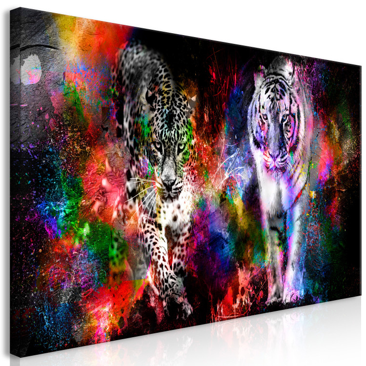 Large canvas print Colorful Cats II [Large Format] 131519 additionalImage 3
