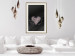 Wall Poster For a Friend - heart in a light composition of ornaments on a black background 131919 additionalThumb 22