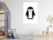 Poster Funny Penguin - black and small penguin on a solid white background 135219 additionalThumb 13