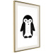 Poster Funny Penguin - black and small penguin on a solid white background 135219 additionalThumb 19
