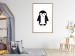 Poster Funny Penguin - black and small penguin on a solid white background 135219 additionalThumb 7